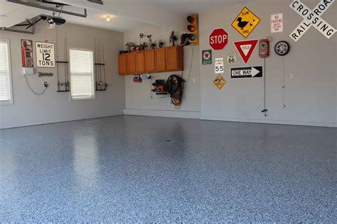 finished garage floor epoxy